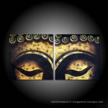 Peinture à l&#39;huile de Bouddha en toile étirée sur toile